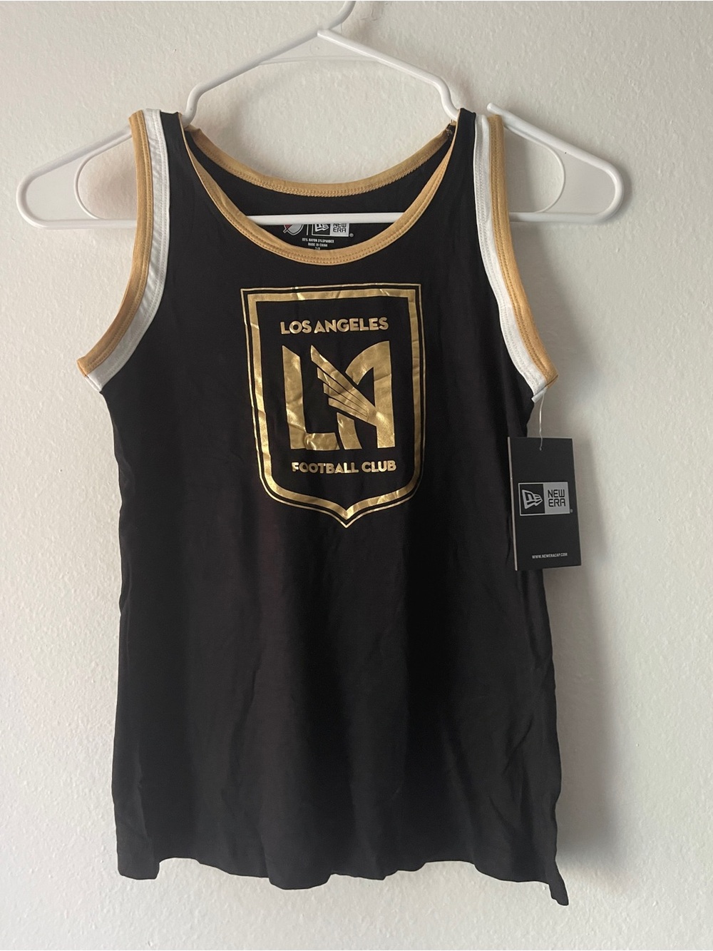 New Era Los Angeles Football Club Black & Gold Girls Kids Tank Top